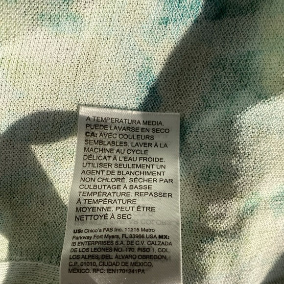 Chico’s 4 (XXL) Foliage-Print Duster Cardigan - Picture 13 of 14